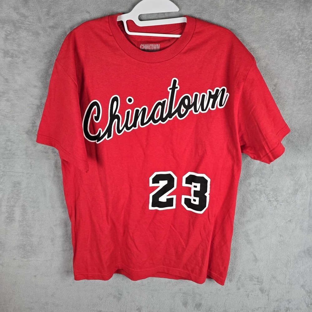 Chinatown Market T Shirt 23 Michael Jordan Red Size Large